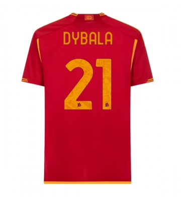 AS Roma Paulo Dybala #21 Koszulka Podstawowych 2023-24 Krótki Rękaw